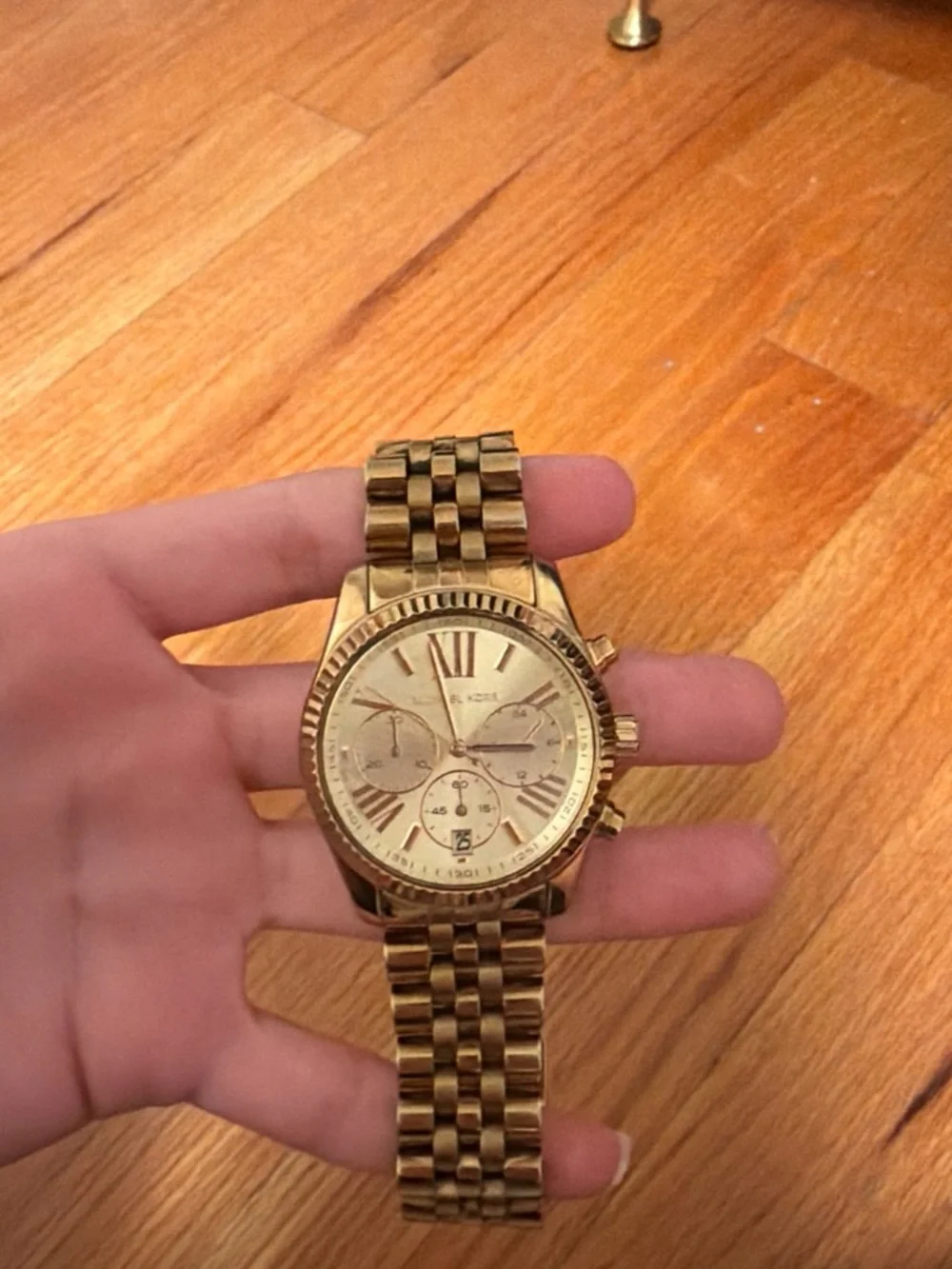 Michael Kors Gold-tone Stainless Steel Chronograph Watch